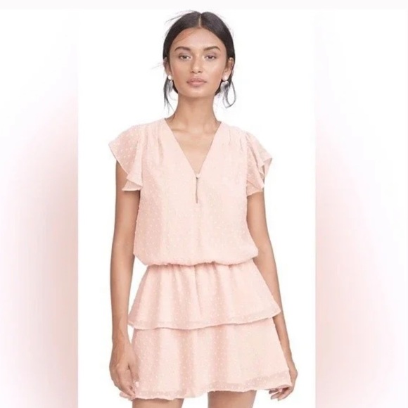 Yumi Kim Swiss Dot Blush Chelsea Dress Size XS - Picture 1 of 7